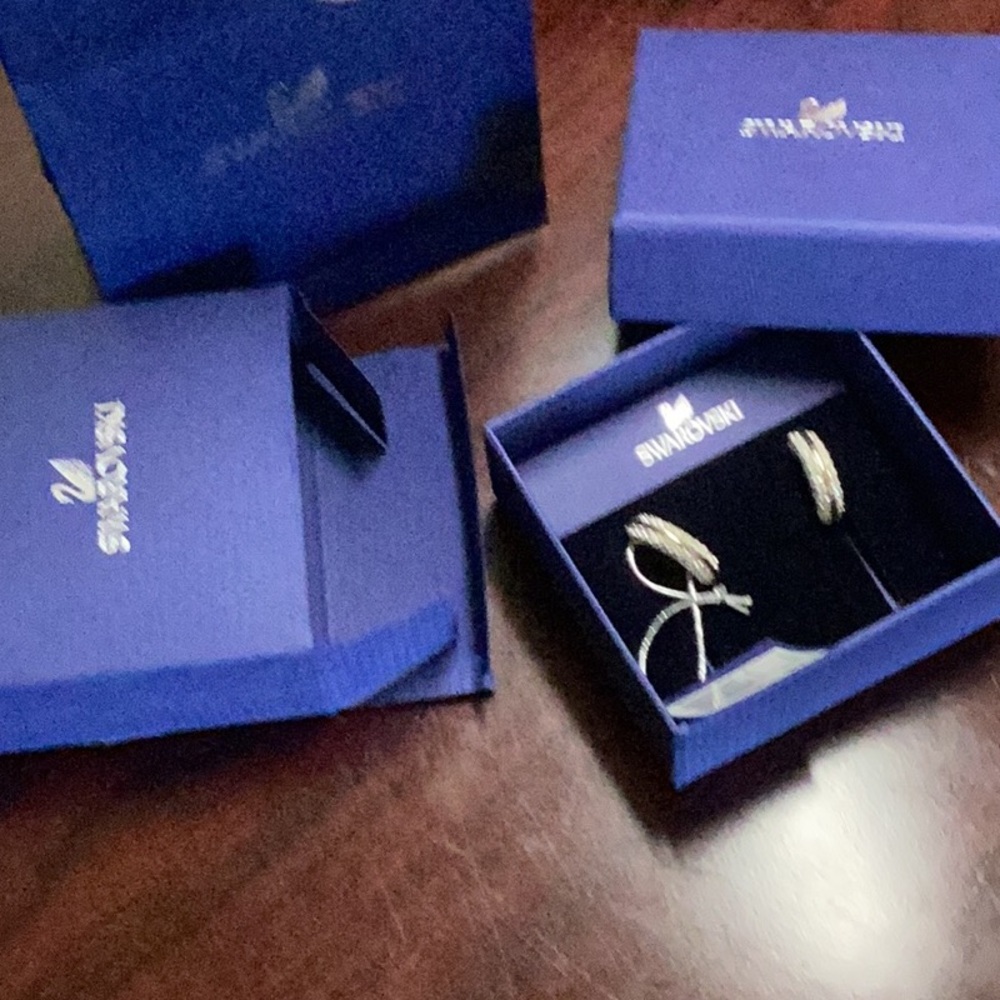 Swarovski Silver Earrings
